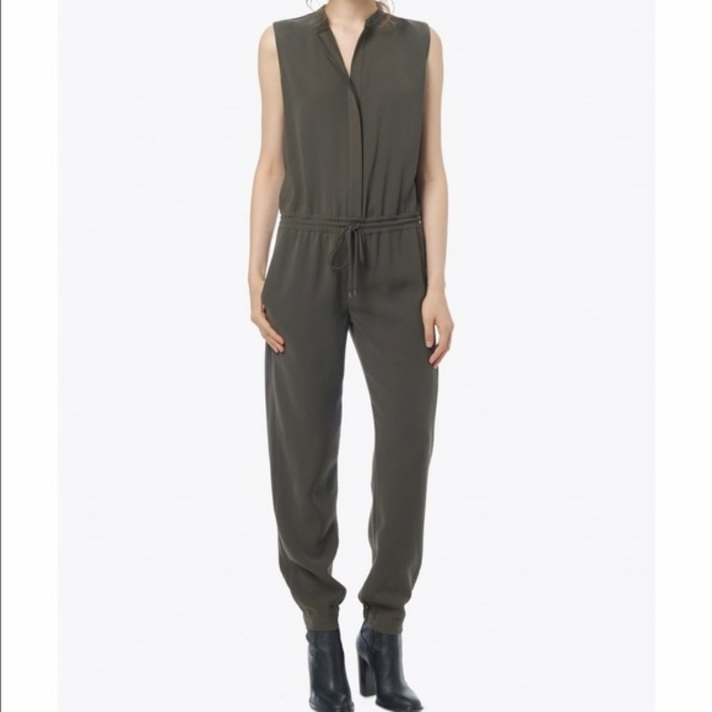Vince Sleeveless Drawstring Jumpsuit Palm Size 6